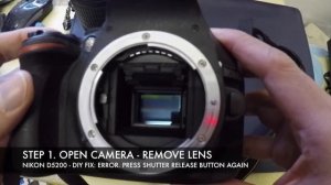 [HD] DIY FIX ERROR PRESS SHUTTER RELEASE BUTTON AGAIN - NIKON D5200