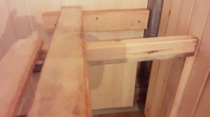 Полок в бане своими руками