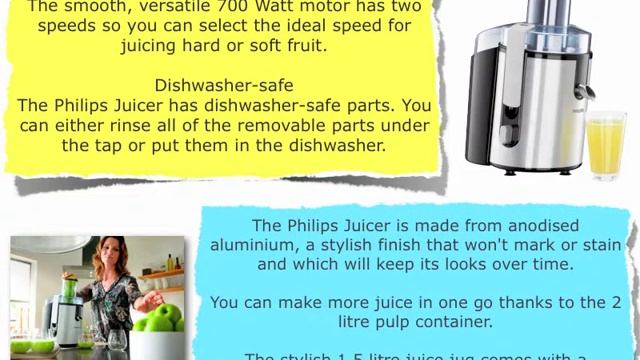 Philips HR1861 Whole Fruit Juicer Aluminium Review смотреть онлайн