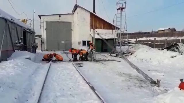 Опора контактной сети временного восстановления ж д