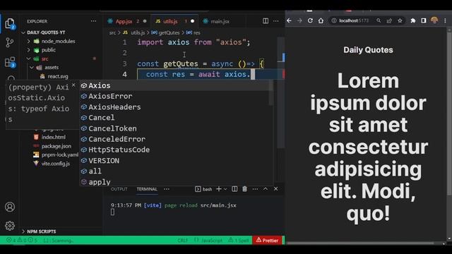 React Query Tutorial | Build a Daily Quote App | Axios | API [Pidgin Tutorial] смотреть онлайн
