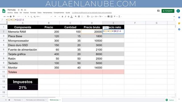 ? Curso Google Sheets ✅ Referencias absolutas y relativas смотреть онлайн