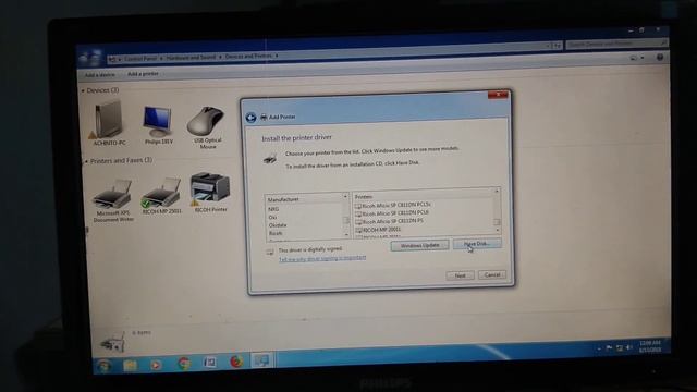 Recoh mp 2501L Printer driver install смотреть онлайн
