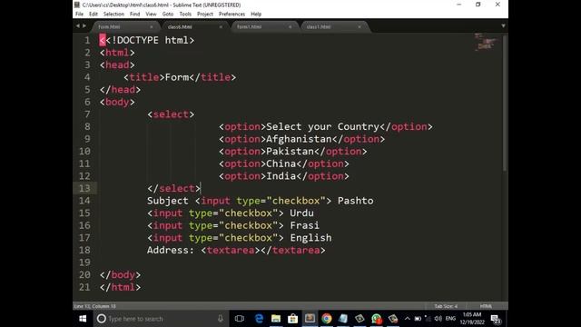 HTML form attributes Part 8 DIT 2nd Semester смотреть онлайн