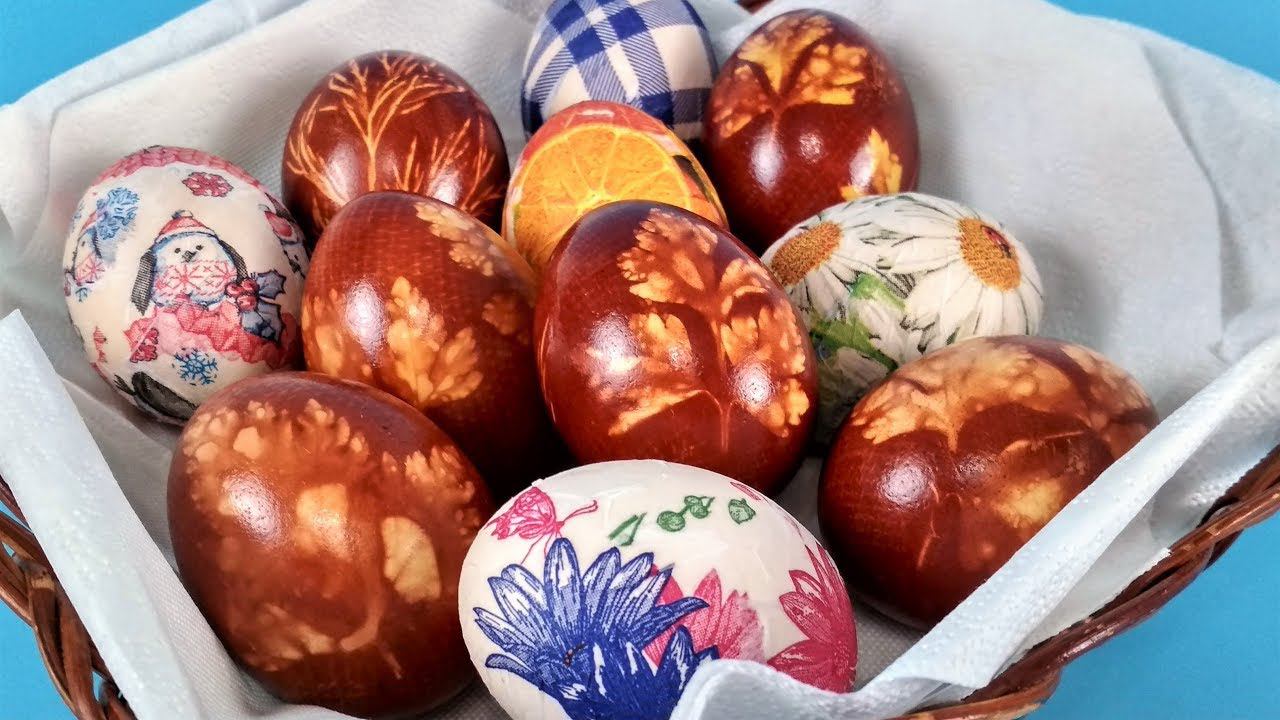 2 Самых Простых Способа Покрасить Яйца на Пасху, БЕЗ ХИМИИ | Просто Кухня - Выпуск 59