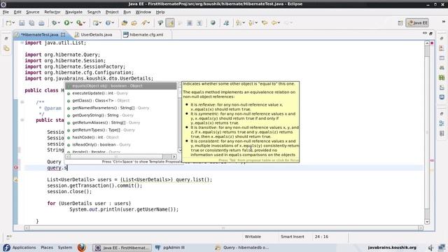 Hibernate Tutorial 27 - Understanding Parameter Binding and SQL Injection : By Koushik Java Brain смотреть онлайн