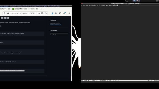 (pyinstaller alternative) compile python to exe with C-python-loader смотреть онлайн