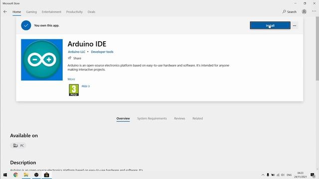 E1 Installing Arduino IDE on Windows 10 or Windows 11 смотреть онлайн