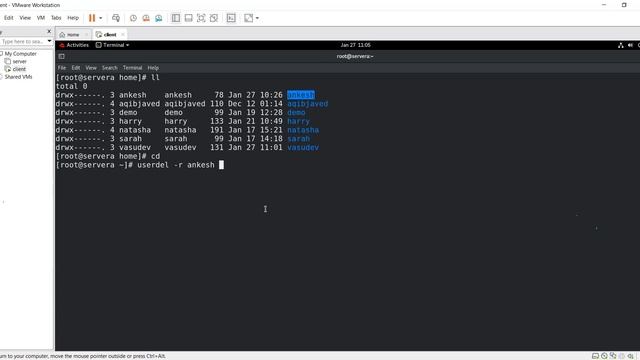Making user, groups and thair police in linux class 4 смотреть онлайн
