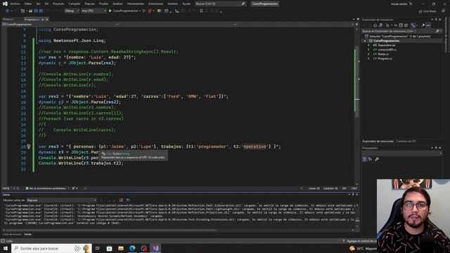 Cómo trabajar las respuestas JSON de una API en C# смотреть онлайн