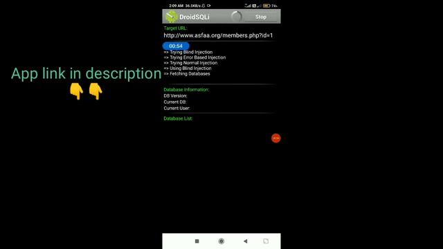Hacking Website's Database Live *Droid Sql* смотреть онлайн