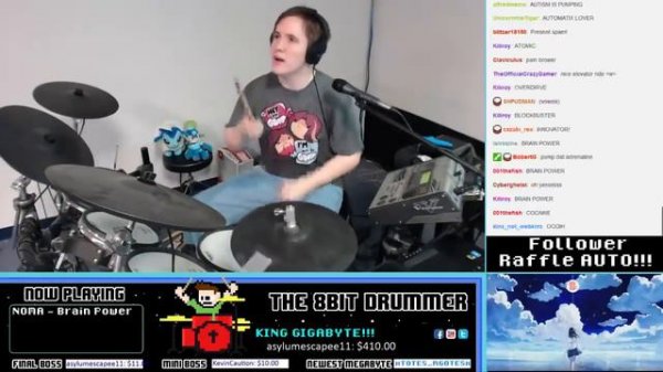 NOMA - Brain Power (Blind Drum Cover) -- The8BitDrummer