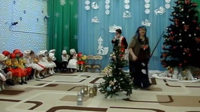 Новый год в детском саду № 1420 в 2015 2016 г. группа "Воробушки" смотреть онлайн