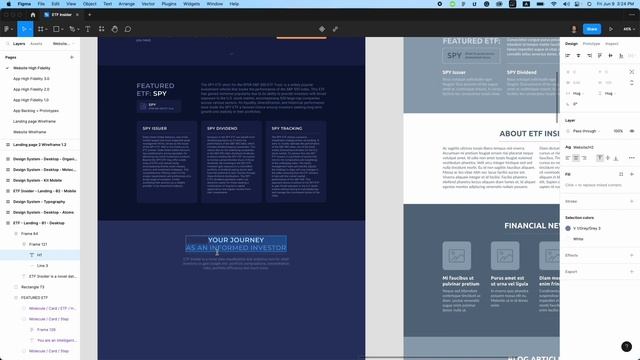 Design Process Timelapse - Financial Landing Page (Desktop) - Figma смотреть онлайн