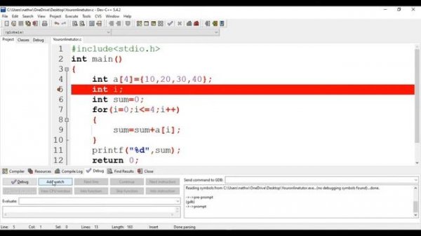 Debug your C/C++ program using dev C++ compiler | Line by line execution | Tracing C/C++ Program