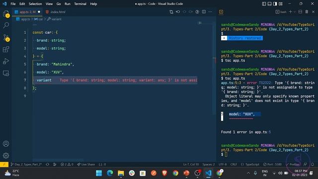 Types in TypeScript in Hindi - Zero to Advance - Episode 3 смотреть онлайн