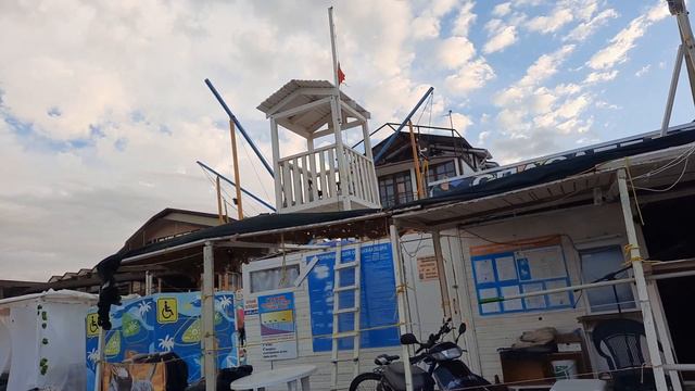 Новомихайловский пляж 20 сентября.Утро 6 часов 37 минут. смотреть онлайн