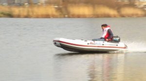 Boat. Надувная лодка из ПВХ Альтаир 320 HD. Испытания с мотором 5 лс.