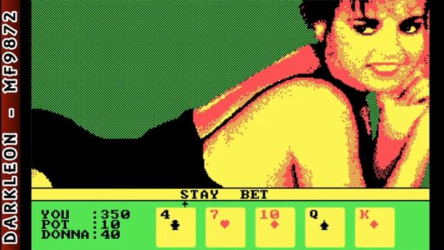Strip Poker 2 Plus © 1988 Anco - PC DOS - Gameplay смотреть онлайн