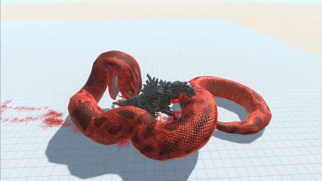 Две ГОДЗИЛЫ ПРОТИВ ГИГАНТСКОЙ АНАКОНДЫ И КРОКОДИЛА МУТАНТА Animal Revolt Battle Simulator смотреть онлайн