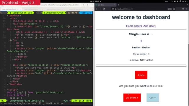32- FullStack JS : Users App - Vue (5) смотреть онлайн