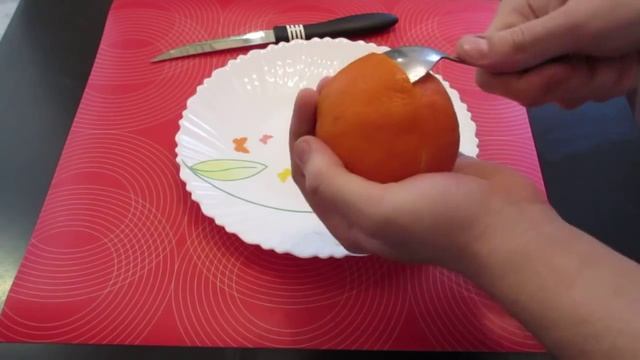 Как быстро и красиво почистить апельсин! смотреть онлайн