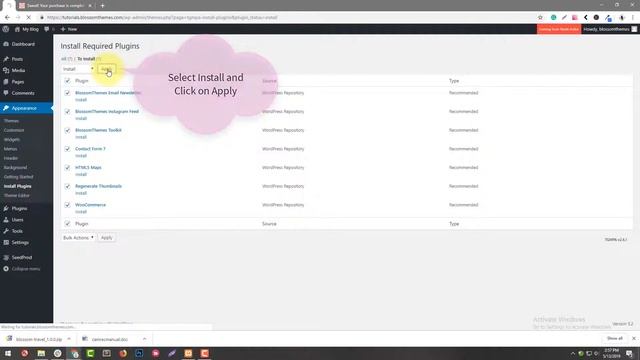 How to Install and Activate the Recommended Plugins? | Blossom Travel WordPress Theme смотреть онлайн