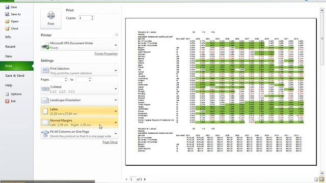 How to print large data sets in Excel 2010 смотреть онлайн