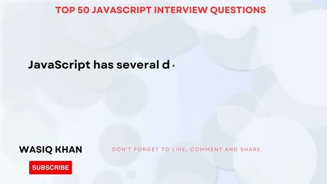 What are the datatypes in JavaScript? Top 50 Interview Questions | #wasiqkhan #wasiqkhan смотреть онлайн