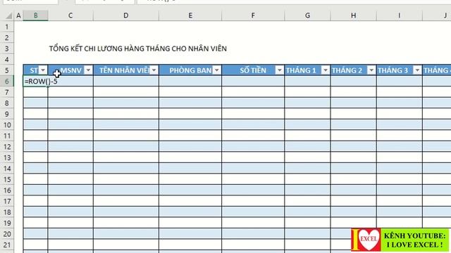 LẬP BẢNG TỔNG HỢP TIỀN LƯƠNG 12 THÁNG CỦA TOÀN BỘ NHÂN VIÊN TRONG NĂM (ILOVEEXCEL!) смотреть онлайн