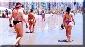 Бразилия - Пляж Балнеариу Камбориу - D. White - Вишенка на торте - Девушки в Бикини