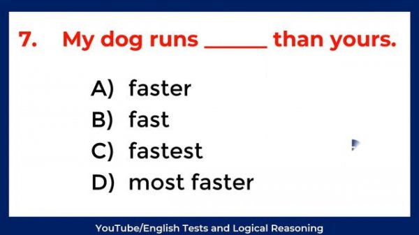ENGLISH GRAMMAR QUIZ: Comparative vs Superlative Test. CAN 90% SCORE 15/15?