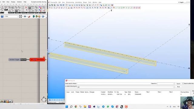 Grasshopper Tekla Drawing: Auto Create Assembly Drawing in Tekla 20.1 смотреть онлайн