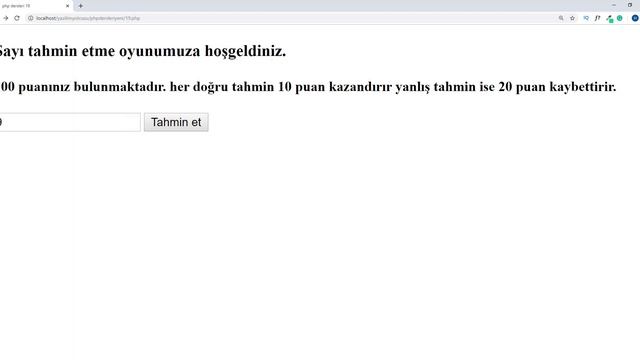 Php dersleri-19 rand fonksiyonu ile oyun yapımı смотреть онлайн