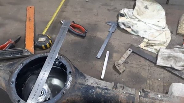 Самодельный минитрактор переломка от А до Я. Серия 4. Укорачивание моста под колею 70 см.