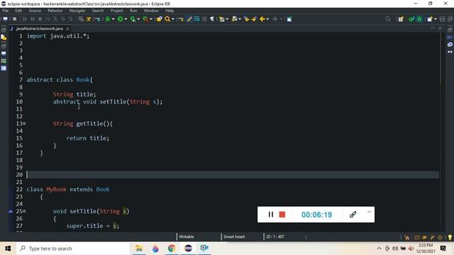 hacker rank java abstract class tutorial for beginners смотреть онлайн