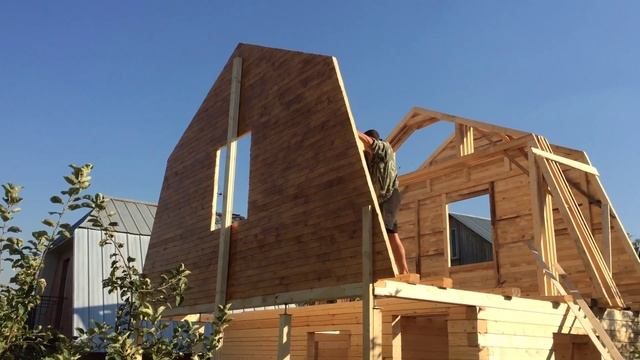 Установка фронтона