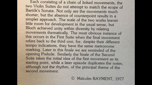 Yehudi Menuhin plays Bloch suite no.2 (1958) смотреть онлайн