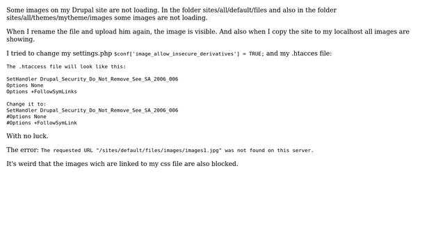 Drupal: Some images are not loaded - 404 not found (2 Solutions!!) смотреть онлайн