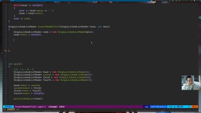 Hackerrank Problem Solving (C++) - 2.Insert Node At Tail Node смотреть онлайн