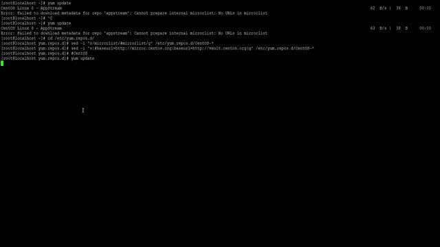 ERROR: YUM UPDATE :No URLs in mirrorlist || CentOS 8 || LINUX #CentOS8 #YUM_UPDATE_ERROR #REPOLIST смотреть онлайн