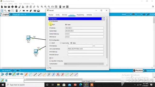 DHCP server configuration using cisco packet tracer in bangla tutorial. смотреть онлайн