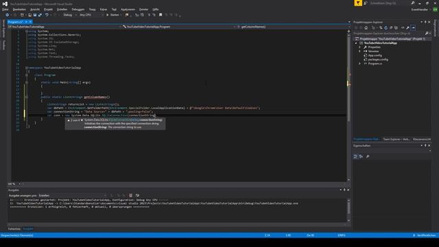 Let's Show #250 - C# Visual Studio .NET Tutorial - Read SQLite Cookie Database Column Names | Chrom смотреть онлайн