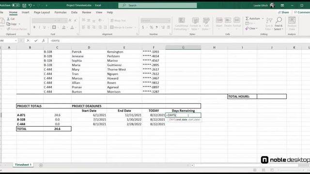 Excel Video Tutorial: Inserting Current Dates and Times with Functions смотреть онлайн