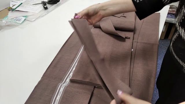 Комплект льняных штор из 2 штук с прихватами "Цвет какао" смотреть онлайн