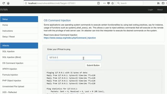 XVWA OS COMMAND INJECCTION смотреть онлайн