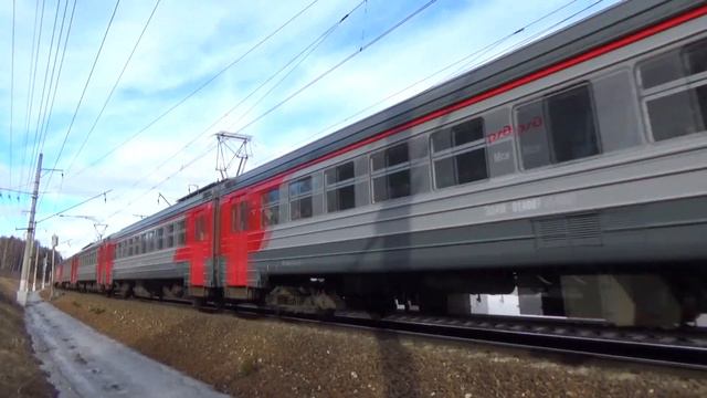 Электропоезд ЭД4М-0140 сообщением "Сергиев Посад - Москва Ярославская" смотреть онлайн