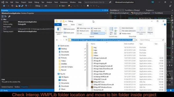 [SOLVED] Debugging System.IO.FileNotFoundException C# Winform