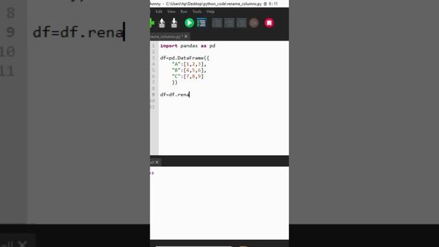Rename column names with Pandas in Python смотреть онлайн