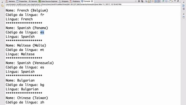 Curso de Java #90: Locale (Internacionalização) смотреть онлайн